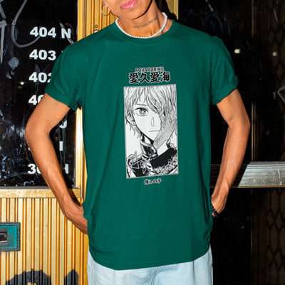 Camiseta Básica Unissex Aquamarina Kanji Oshi No Ko