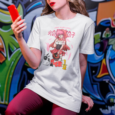 Camiseta Básica Unissex Ranma Saotome Capa Vermelha