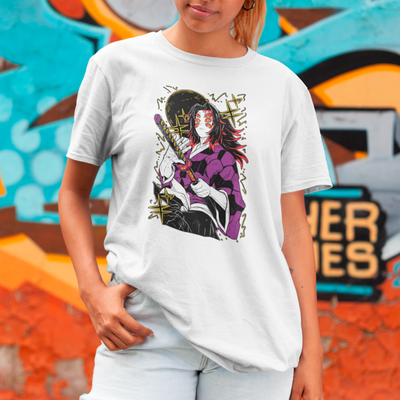 Camiseta Básica Unissex Demon Slayer Kokushibo Lua Espada