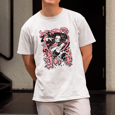 Camiseta Básica Unissex Demon Slayer Nezuko Graphic