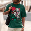 Camiseta Básica Unissex Demon Slayer Nezuko Tanjiro Flor