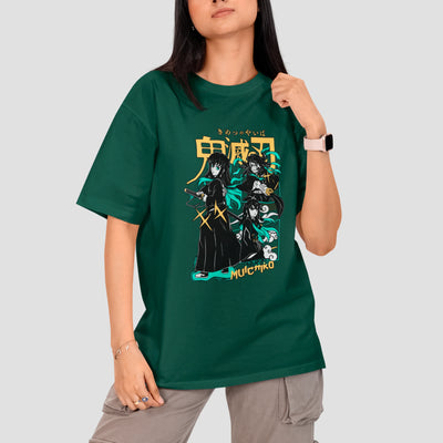 Camiseta Básica Unissex Demon Slayer Tokito Kanji