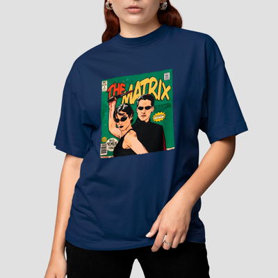 Camiseta Básica Unissex Capa Hq Neo Trinity Matrix