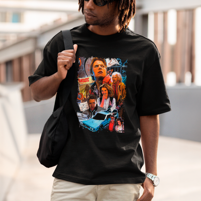 Camiseta Básica Unissex Personagens Back To Future