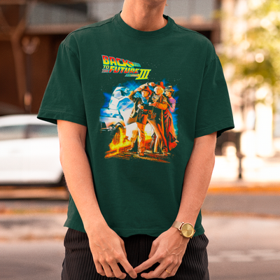 Camiseta Básica Unissex Personagens 3 Back To Future
