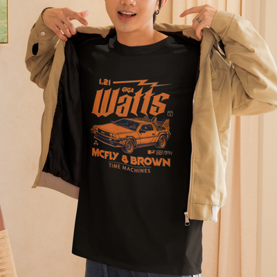 Camiseta Básica Unissex 1.21 Giga Watts Back To Future