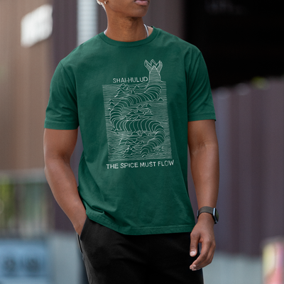 Camiseta Básica Unissex Duna Ondas Verme