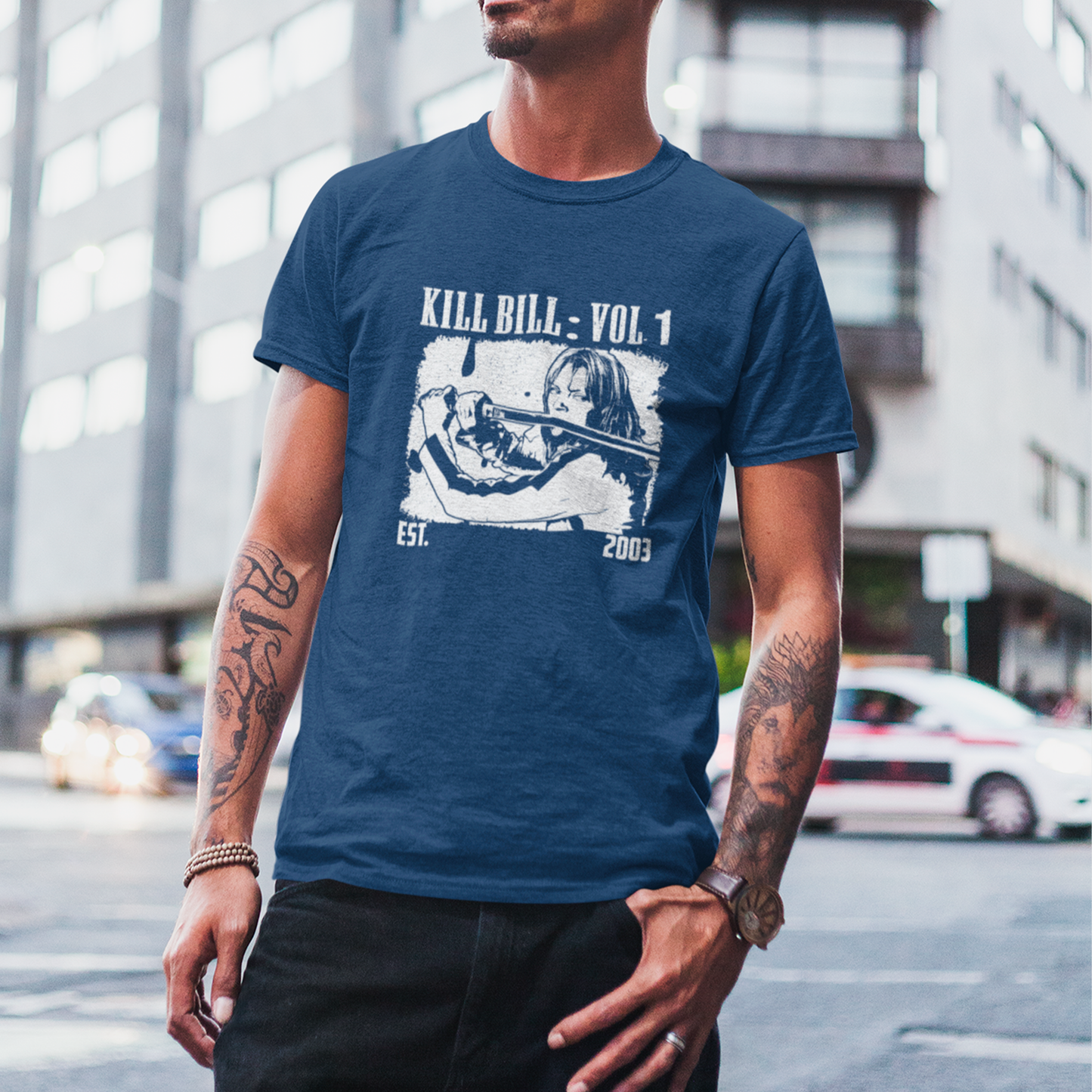 Camiseta Básica Unissex Kill Bill Est 2003 Pintura