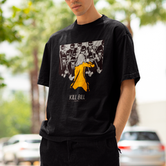 Camiseta Básica Unissex Kill Bill Arte Mascarados Espadas