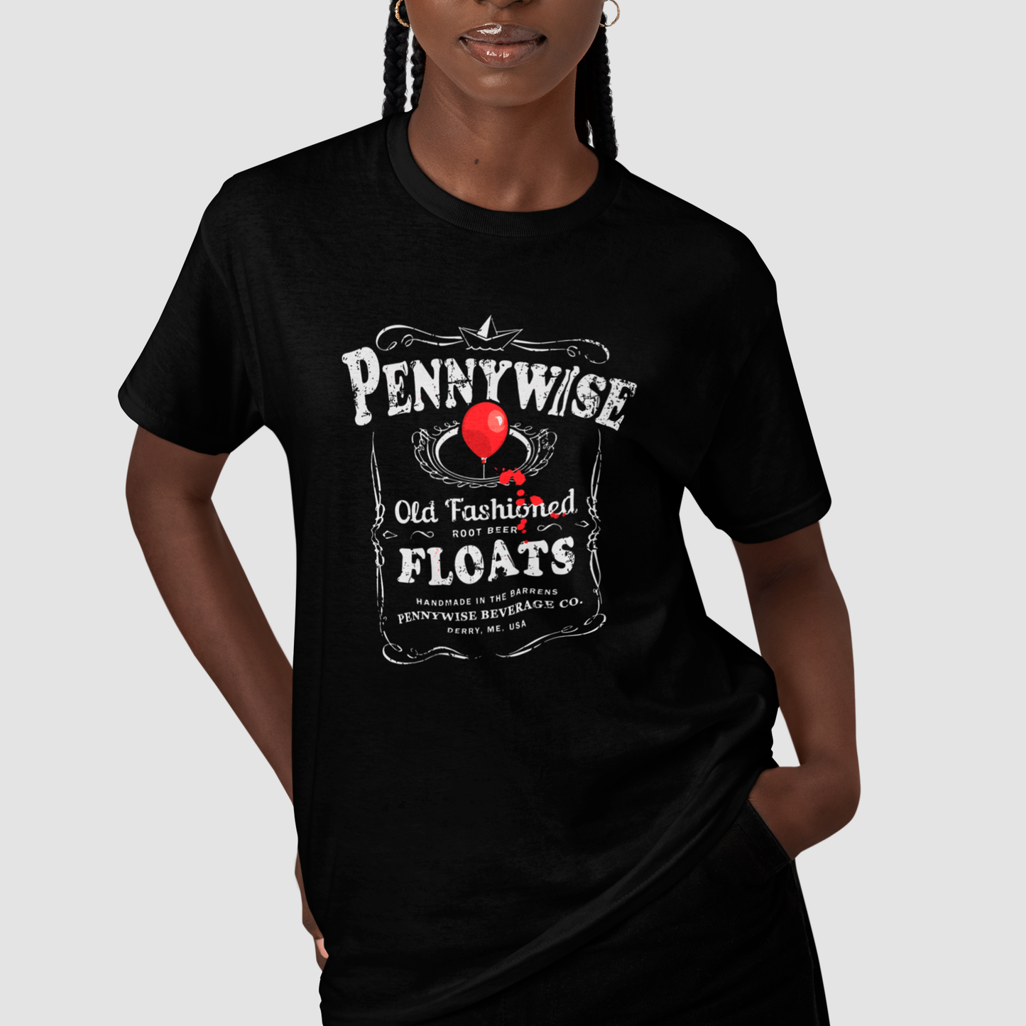 Camiseta Básica Unissex Pennywise Old Gashioned IT A Coisa