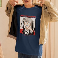 Camiseta Básica Unissex Kirari Momobami Kanji Kakegurui