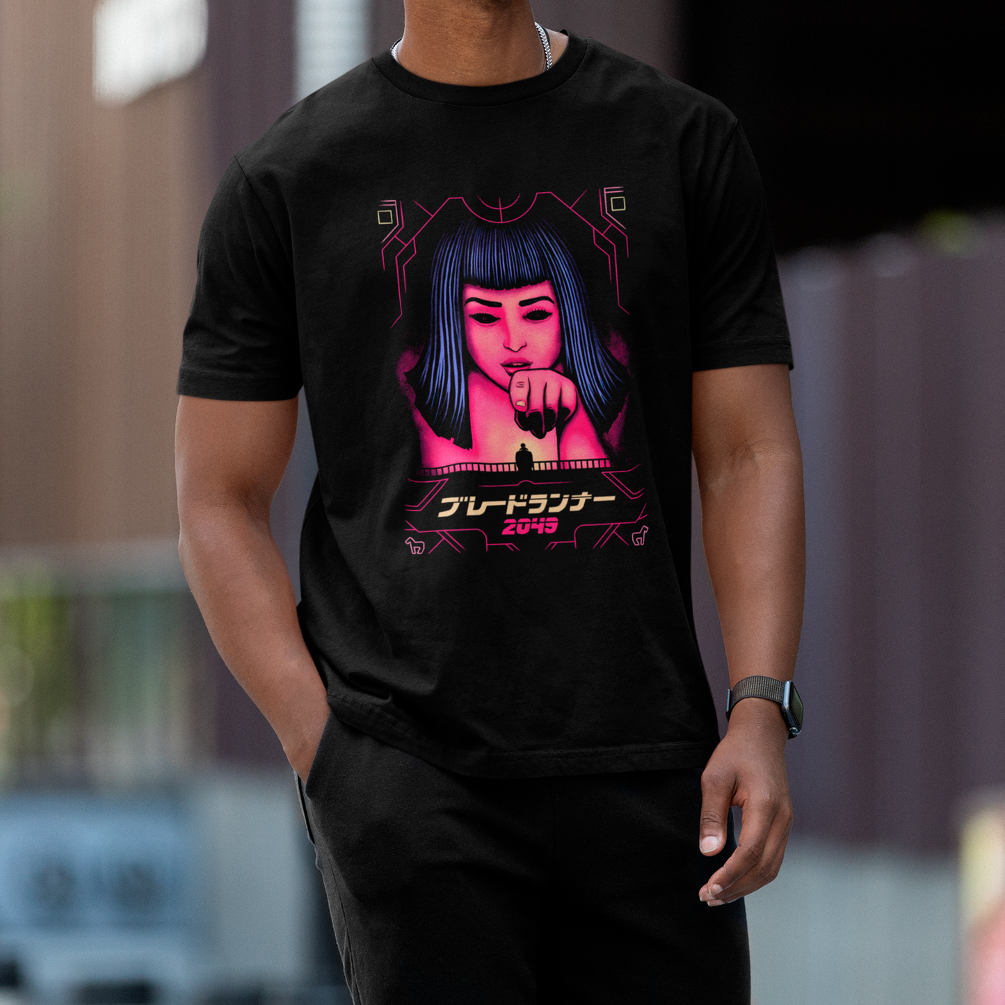 Camiseta Básica Unissex Blade Runner Holograma