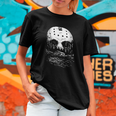Camiseta Básica Unissex Mascara Jason Cabana Sexta Feira 13