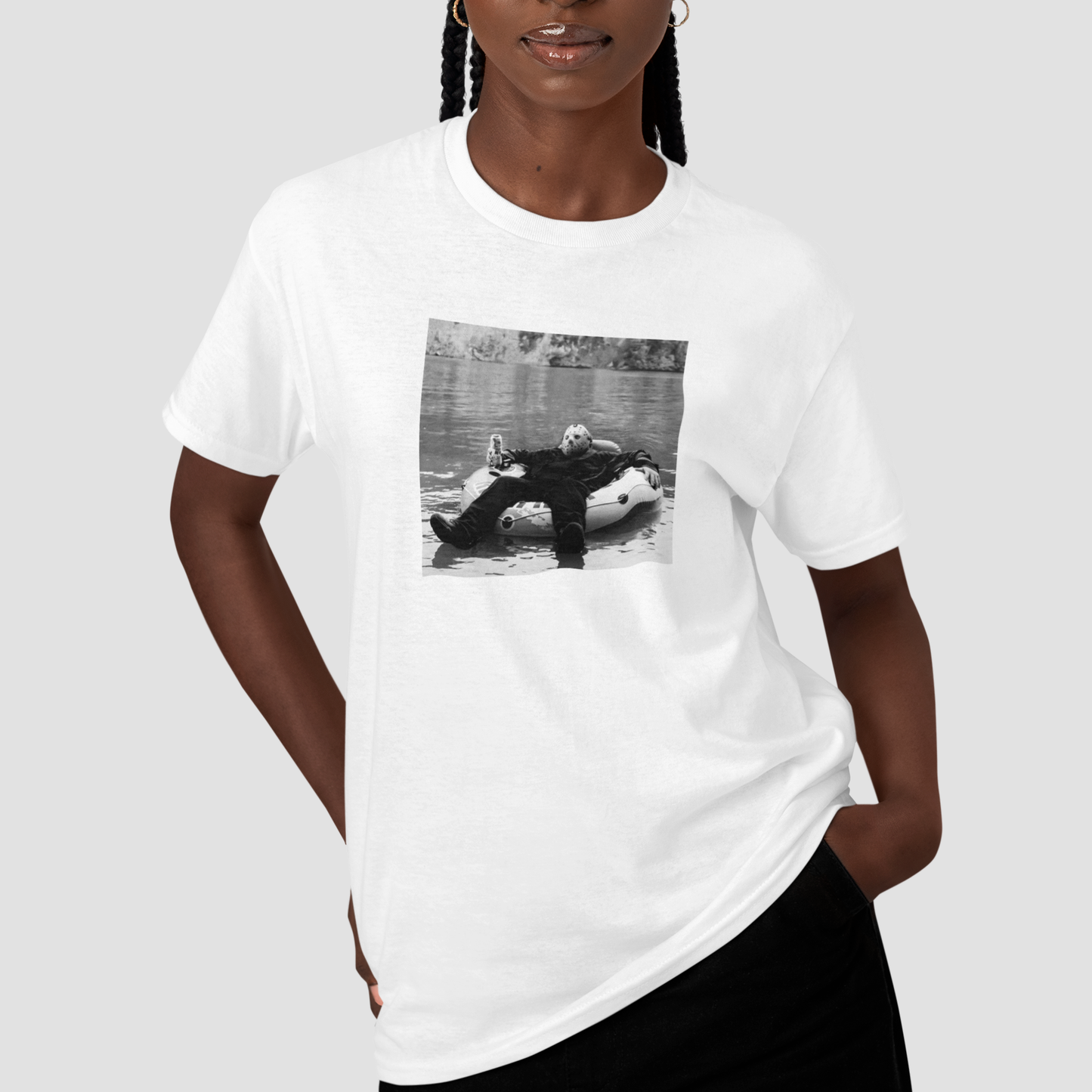 Camiseta Básica Unissex Jason Boia Lago Sexta Feira 13