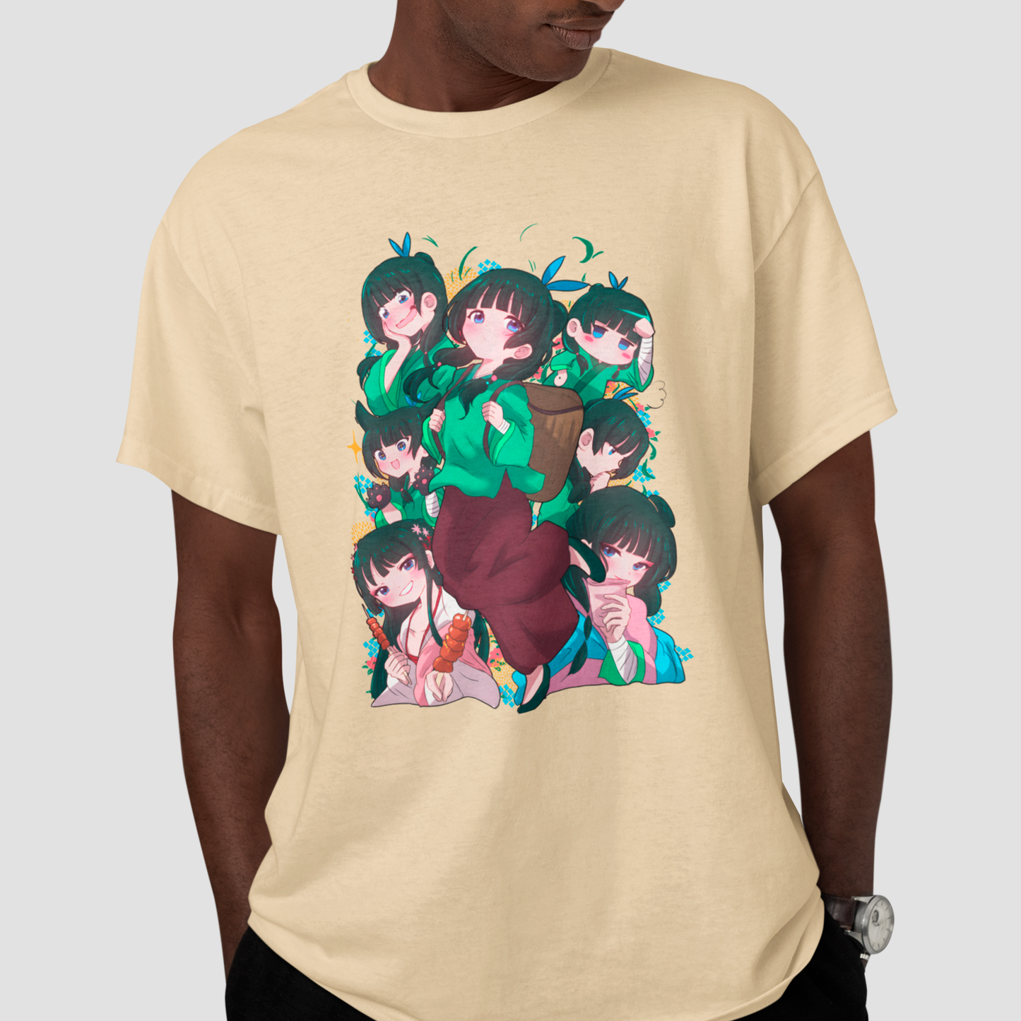 Camiseta Básica Unissex The Apothecary Diaries Maomao Collab