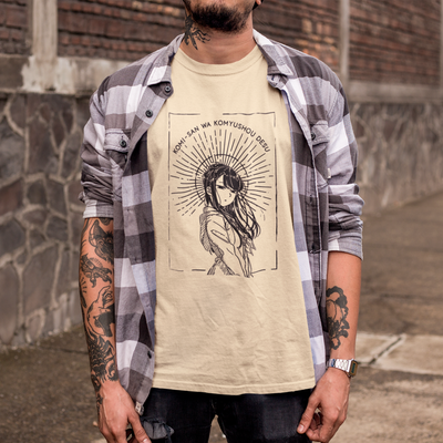 Camiseta Básica Unissex Sketch Art Komi Cants Communicate