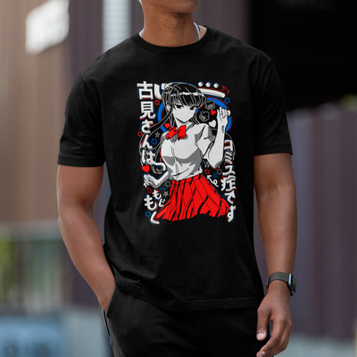 Camiseta Básica Unissex Komi Kanji Coração Komi Cants Communicate