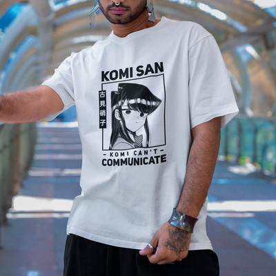 Camiseta Básica Unissex Komi San Kanji Komi Cants Communicate