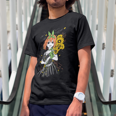 Camiseta Básica Unissex The Quintessential Quintuplets Yotsuba Girassol