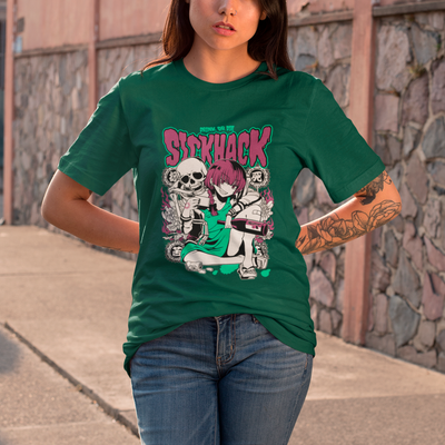 Camiseta Básica Unissex Stickhack Hiroi Kikuri Bocchi The Rock