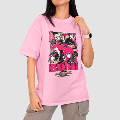 Camiseta Básica Unissex Kessoku Band Poster Show Bocchi The Rock