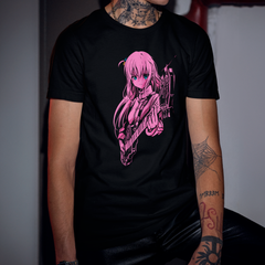 Camiseta Básica Unissex Gotou Rosa Bocchi The Rock