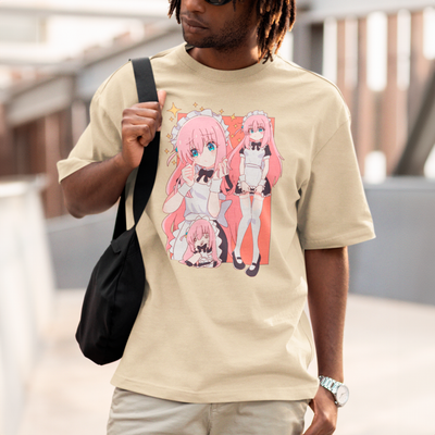 Camiseta Básica Unissex Gotou Hitori Maid Bocchi The Rock