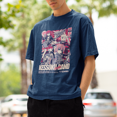 Camiseta Básica Unissex Kessoku Band Punk Poster Show Bocchi The Rock