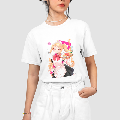Camiseta Básica Unissex Ijichi Maid Kanji Bocchi The Rock