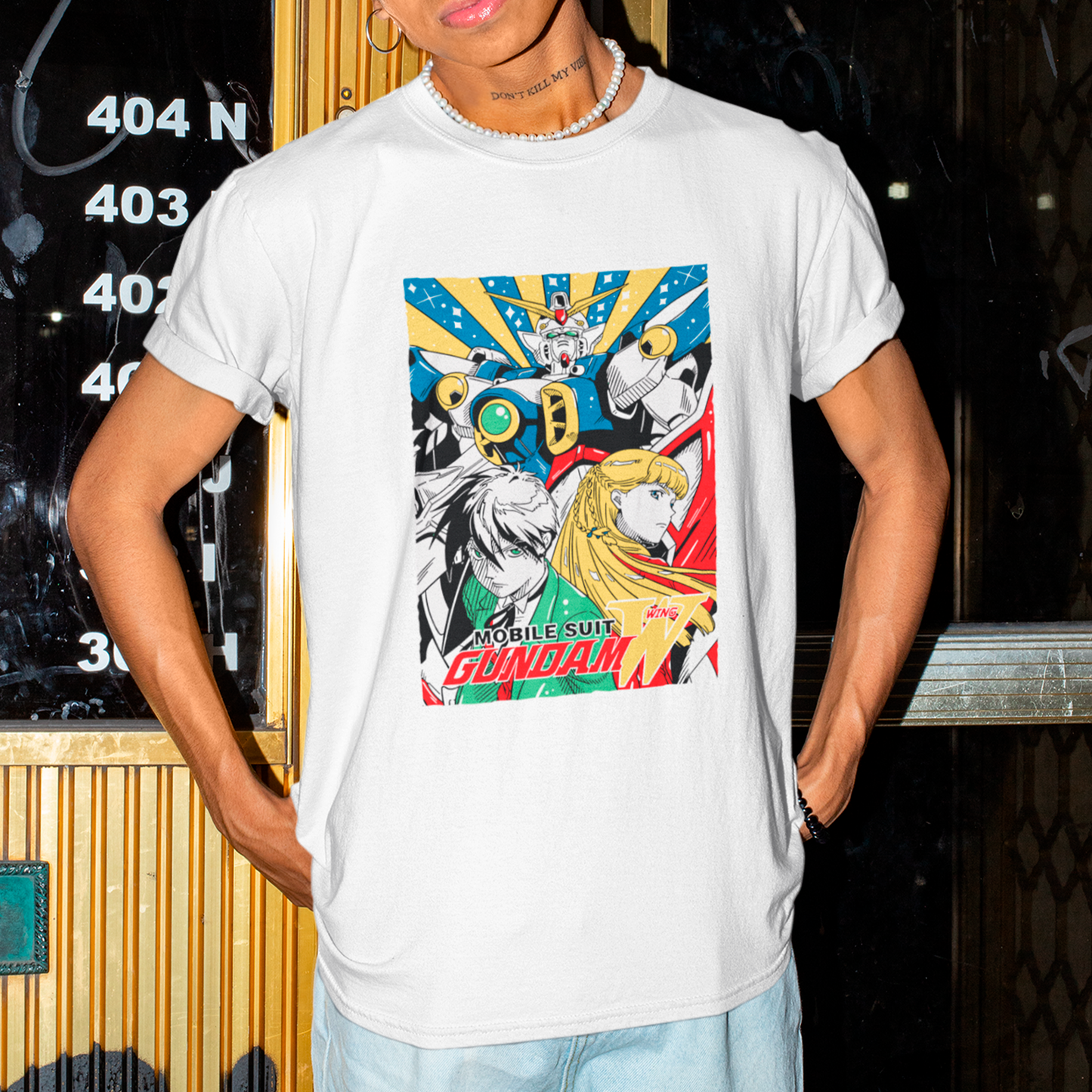 Camiseta Básica Unissex Gundam Mobile Suit W Wing