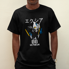 Camiseta Básica Unissex Gundam Kanji 00