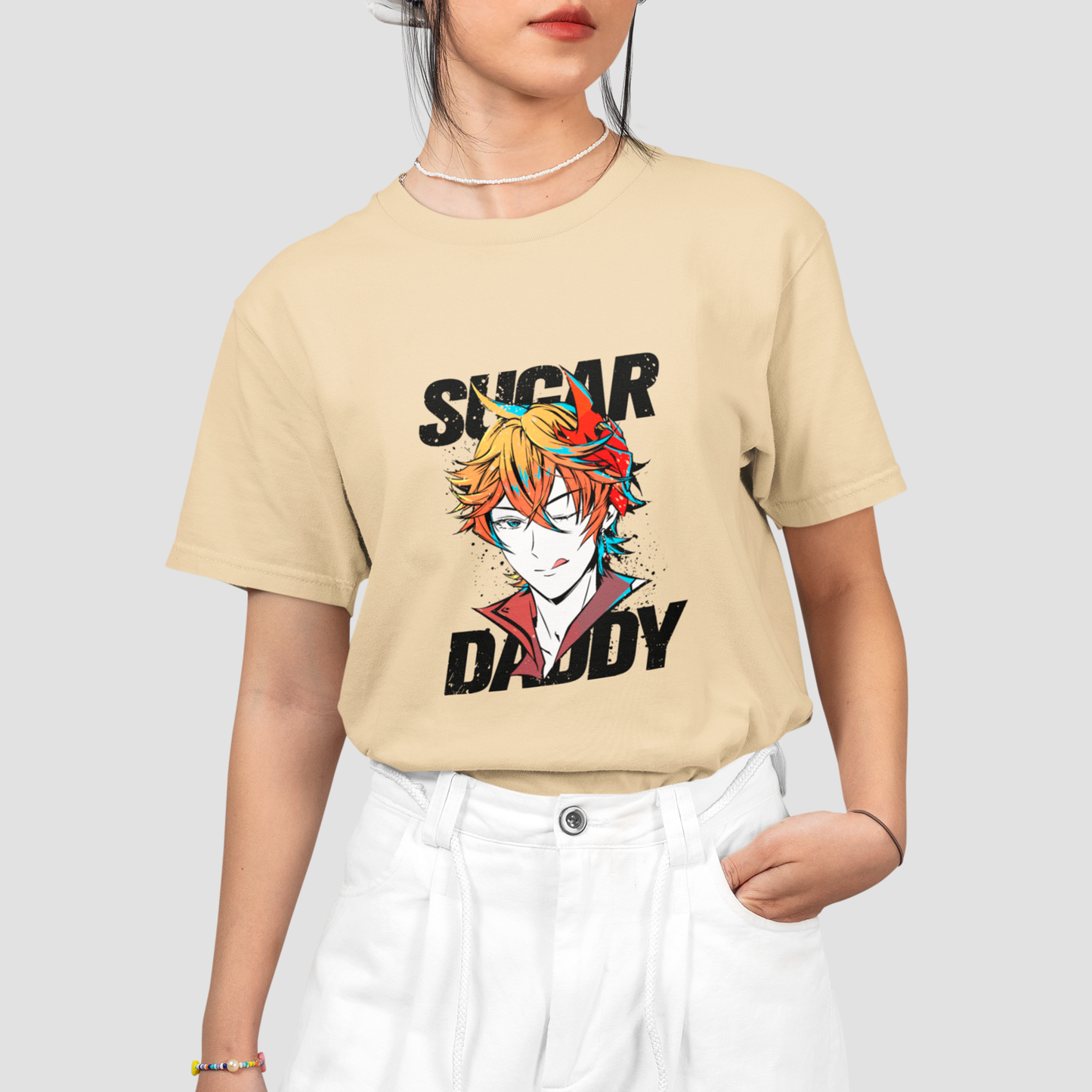 Camiseta Básica Unissex Tartaglia Sugar Daddy Genshin