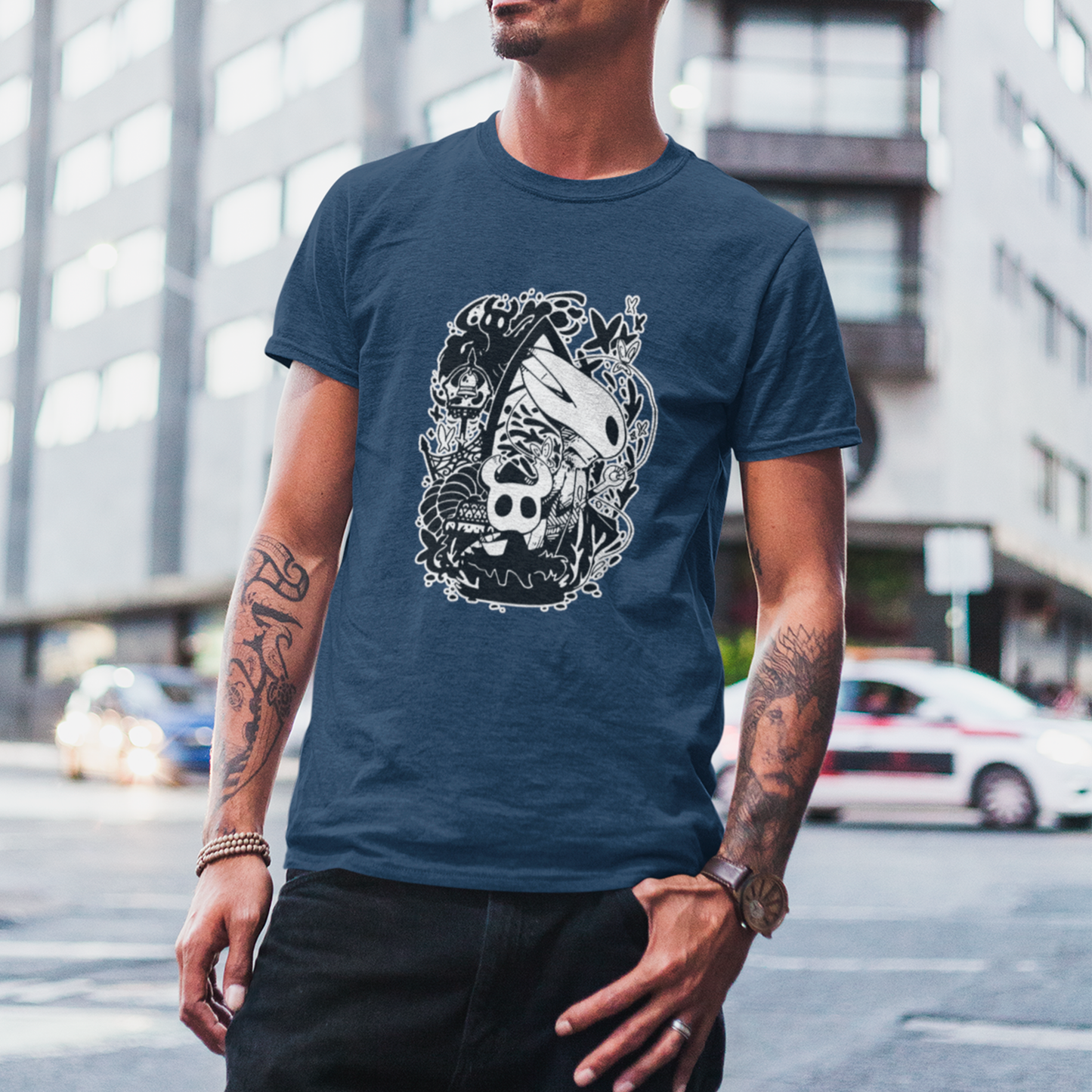 Camiseta Básica Unissex Hollow Knight Hornet Knight Silksong