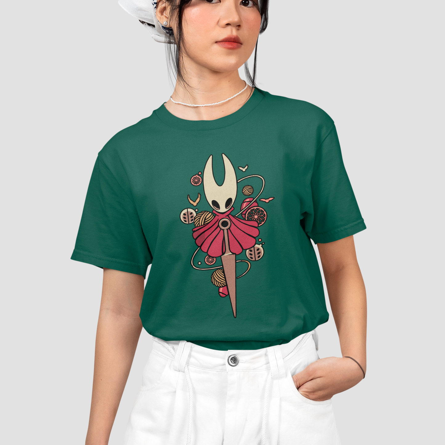 Camiseta Básica Unissex Hollow Knight Hornet Silksong