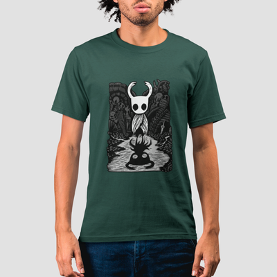 Camiseta Básica Unissex Hollow Knight Sombra