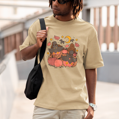 Camiseta Básica Unissex Pumpkboo Lua Pokemon Halloween
