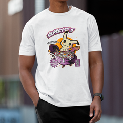 Camiseta Básica Unissex Mimikyu Cereal Pokemon Halloween