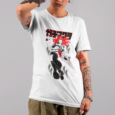 Camiseta Básica Unissex Riyo Kanji Tersoura Gachiakuta