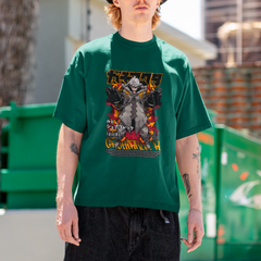 Camiseta Básica Unissex Rudo Revista Kanji Gachiakuta