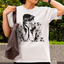 Camiseta Básica Unissex Tomie Junji Ito Flowers Terror-branco