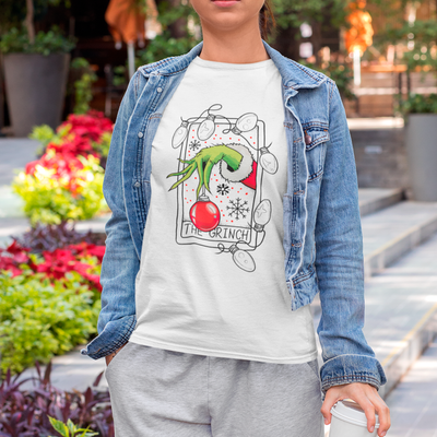 Camiseta Básica Unissex O Grinch Xtmas Ball