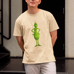 Camiseta Básica Unissex O Grinch Natal Pose