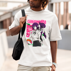 Camiseta Básica Unissex Chainsaw Man Reze Bomba Logo