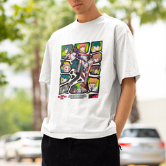 Camiseta Básica Unissex Chainsaw Man Bomba Denji Personagens