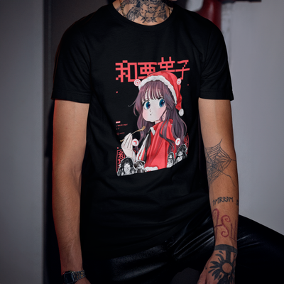 Camiseta Básica Unissex Kaoru Hana Waguri Comendo