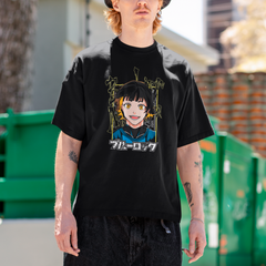 Camiseta Básica Unissex Blue Lock Meguru Bachira Rosto