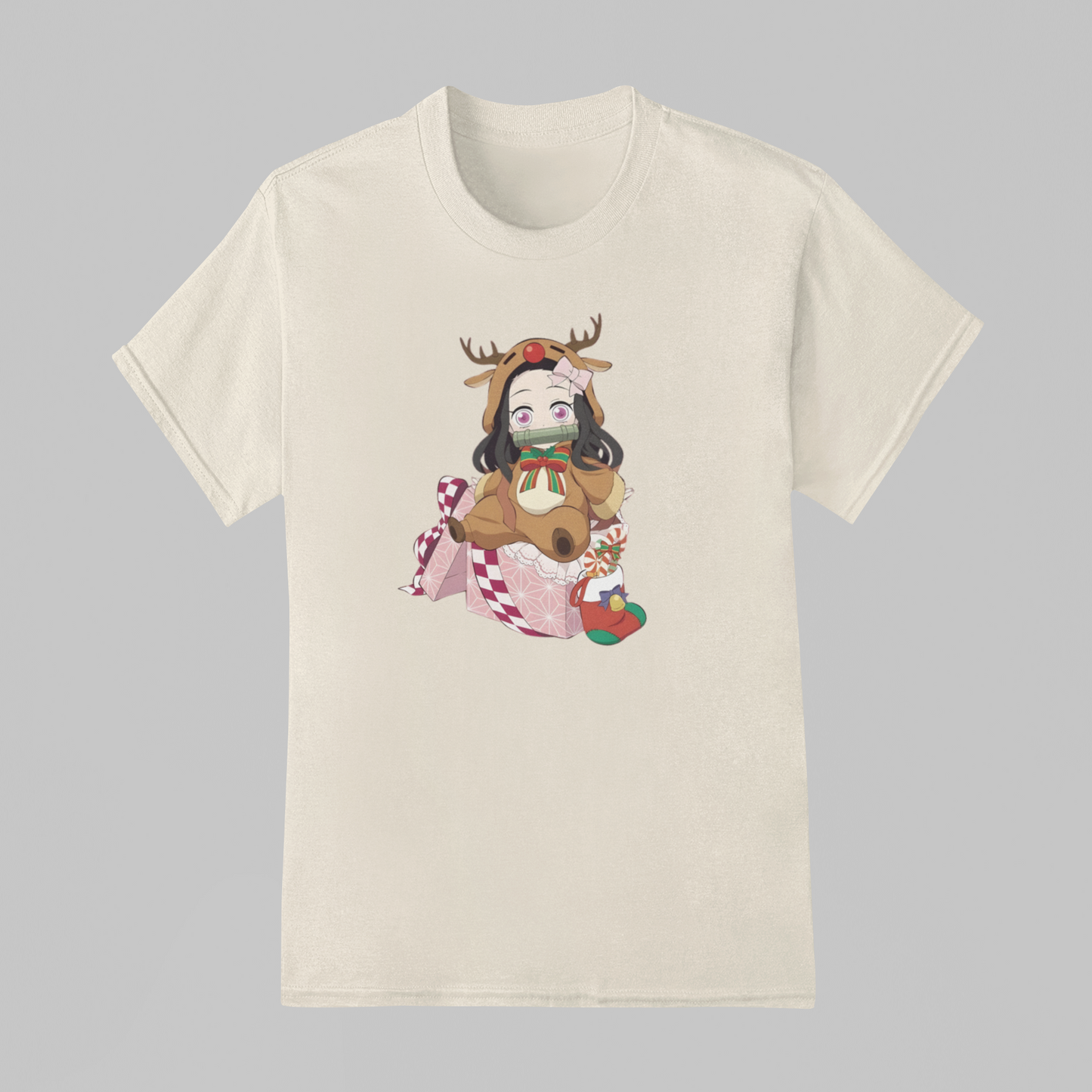 Camiseta Básica Unissex Demon Slayer Nezuko Natal