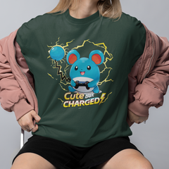 Camiseta Básica Unissex Pokemon Cut But Charger