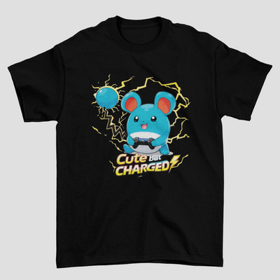 Camiseta Básica Unissex Pokemon Cut But Charger