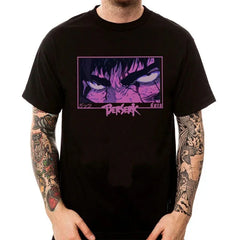 Camiseta Básica Unissex Berserk Guts Eyes Anger